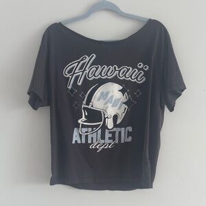 Black Hawaii Athletic Graphic T-Shirt